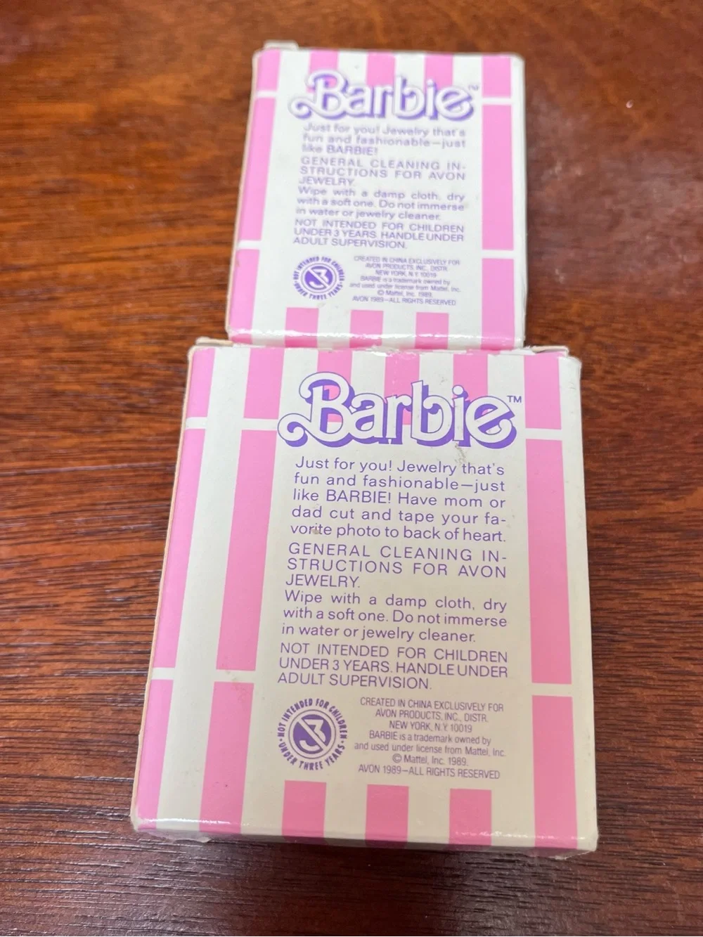 Avon “I’m Into Barbie” Necklace & Bracelet c1989 vintage w/boxes 80s 90s